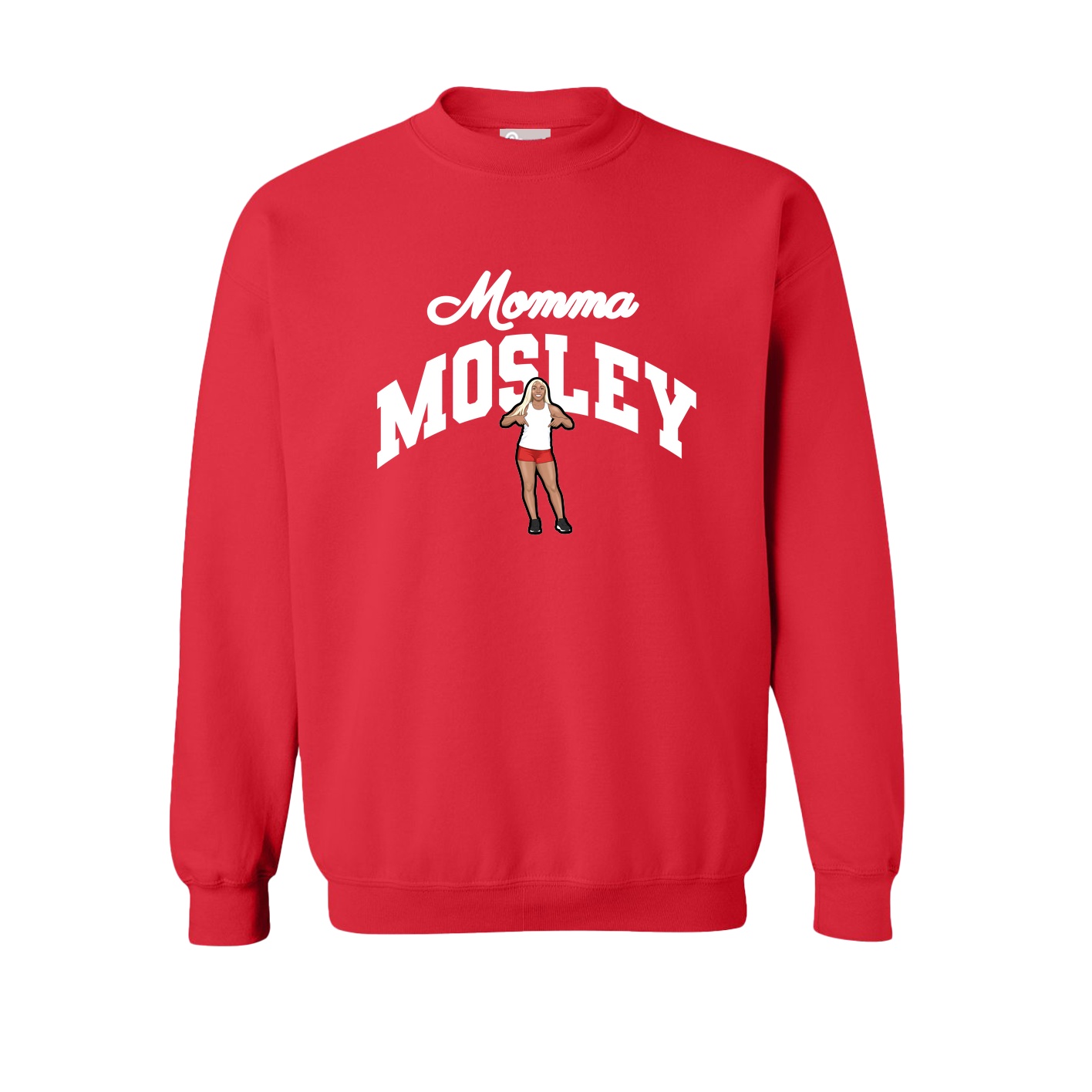 Fleece Crew — Mothers Day Arch in Red