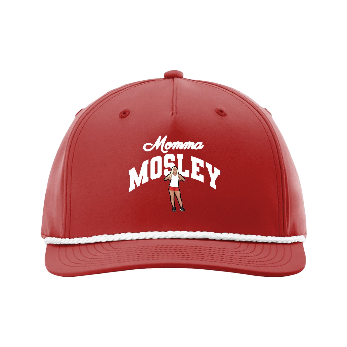 Five-Panel Classic Rope Cap — Mothers Day Arch in Red