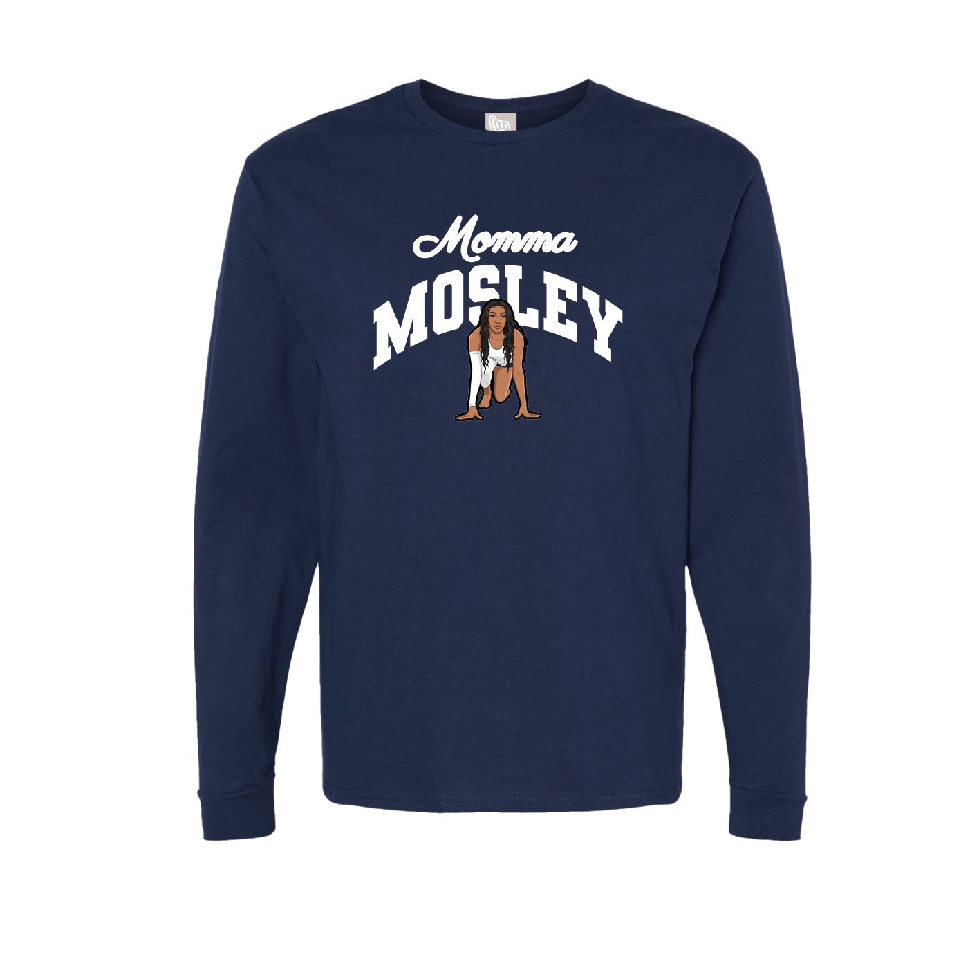 Long Sleeve Tee — Mothers Day Arch in Navy