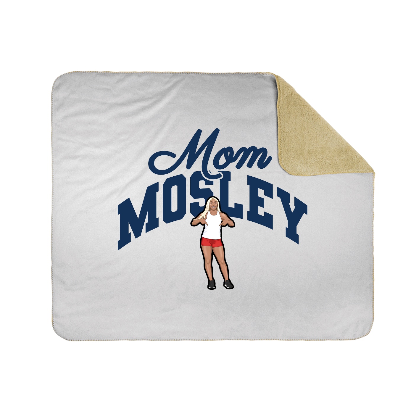 Throw Blanket — Mothers Day Arch in White