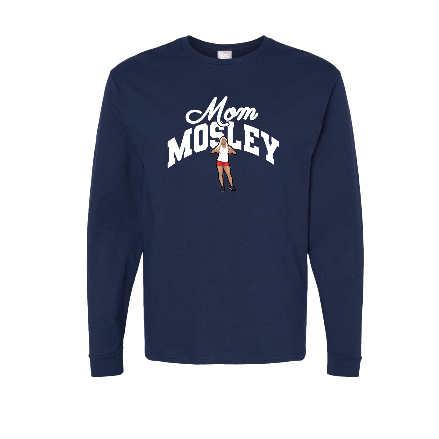 Long Sleeve Tee — Mothers Day Arch in Navy