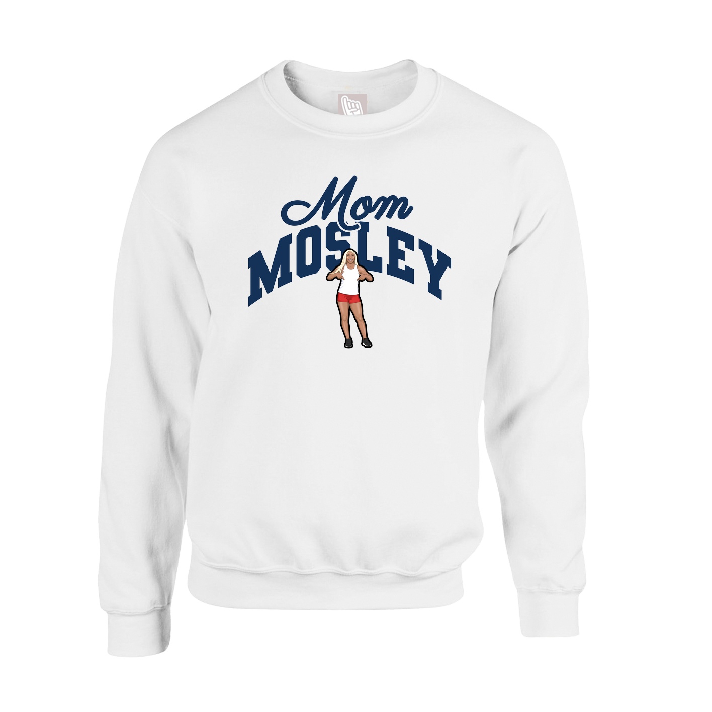 Fleece Crew — Mothers Day Arch in White