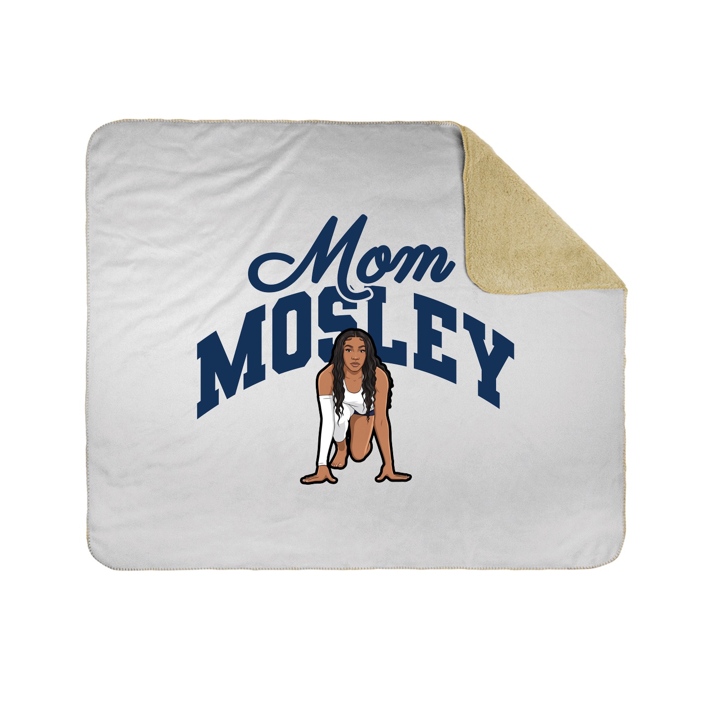 Throw Blanket — Mothers Day Arch in White
