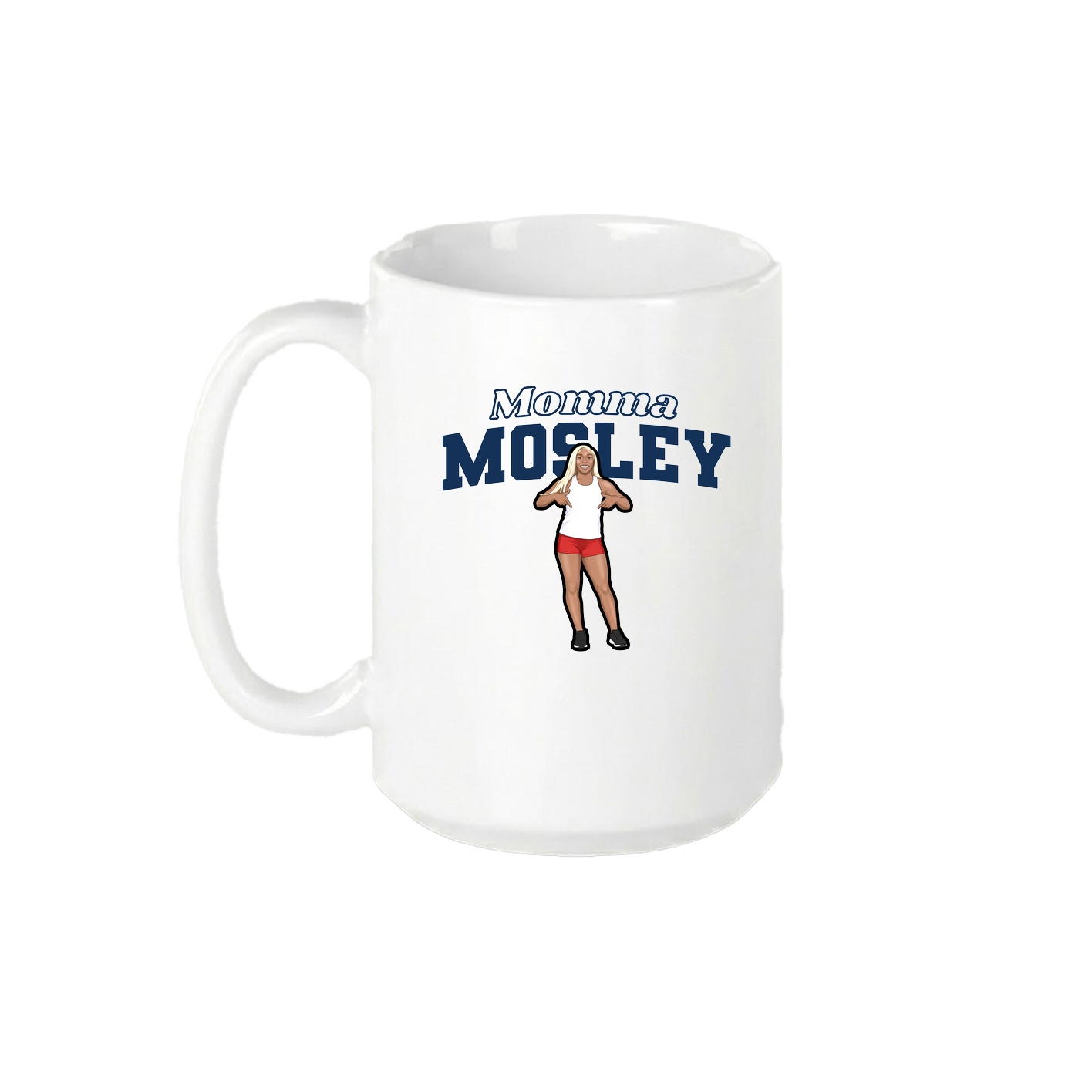 15oz Coffee Mug — Mothers Day Block in White