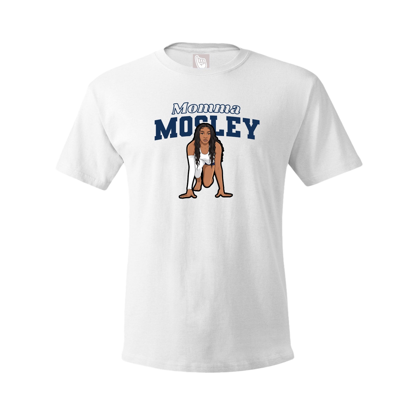 Youth Tee — Mothers Day Block in White