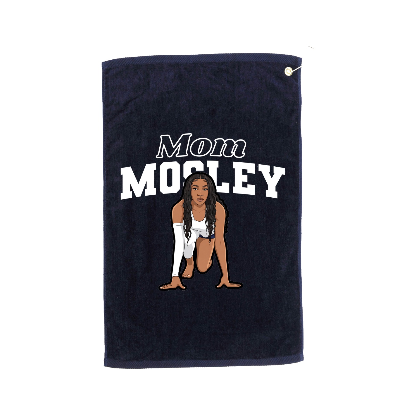 Golf Towel — Mothers Day Block in Navy