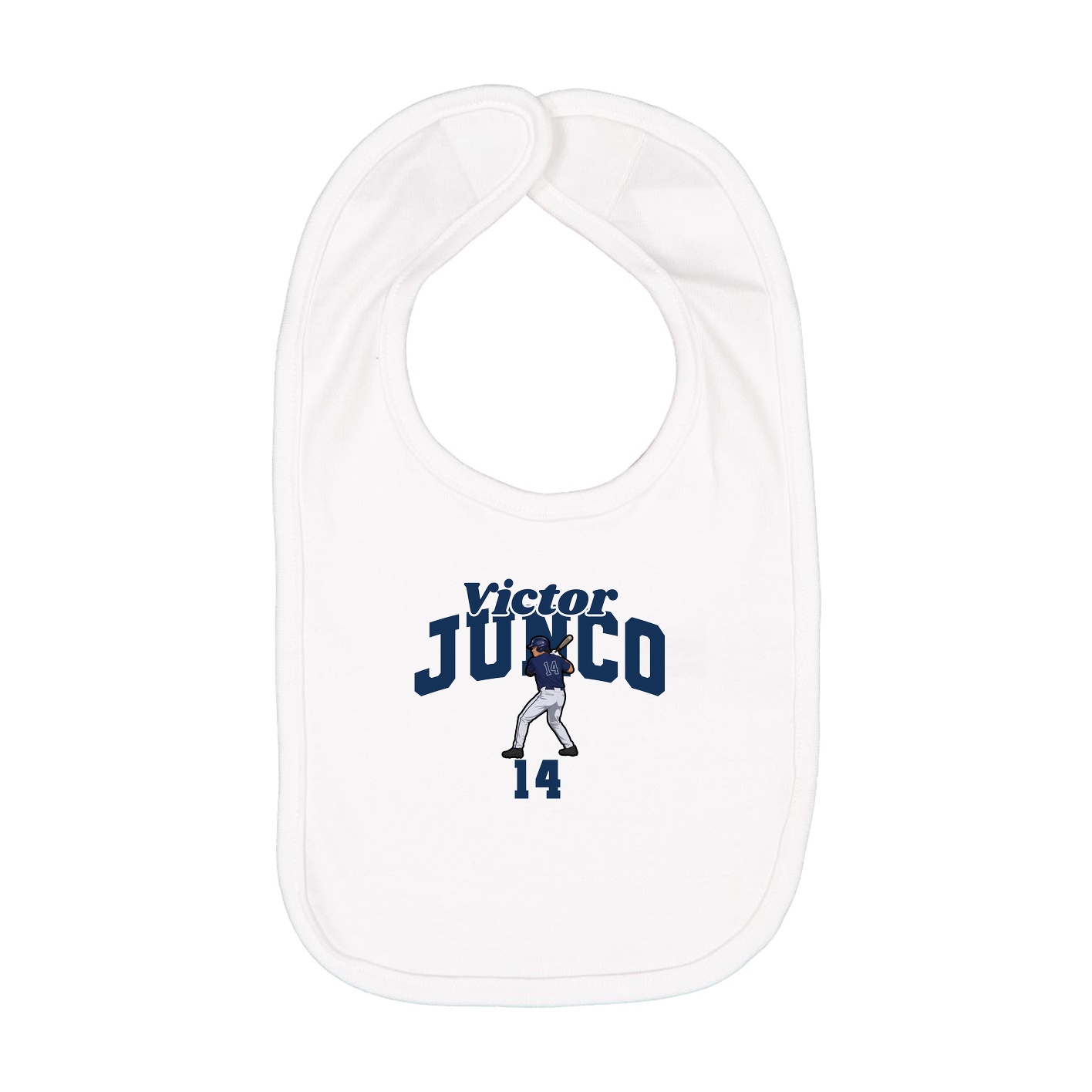 Infant Bib — Signature Arch in White