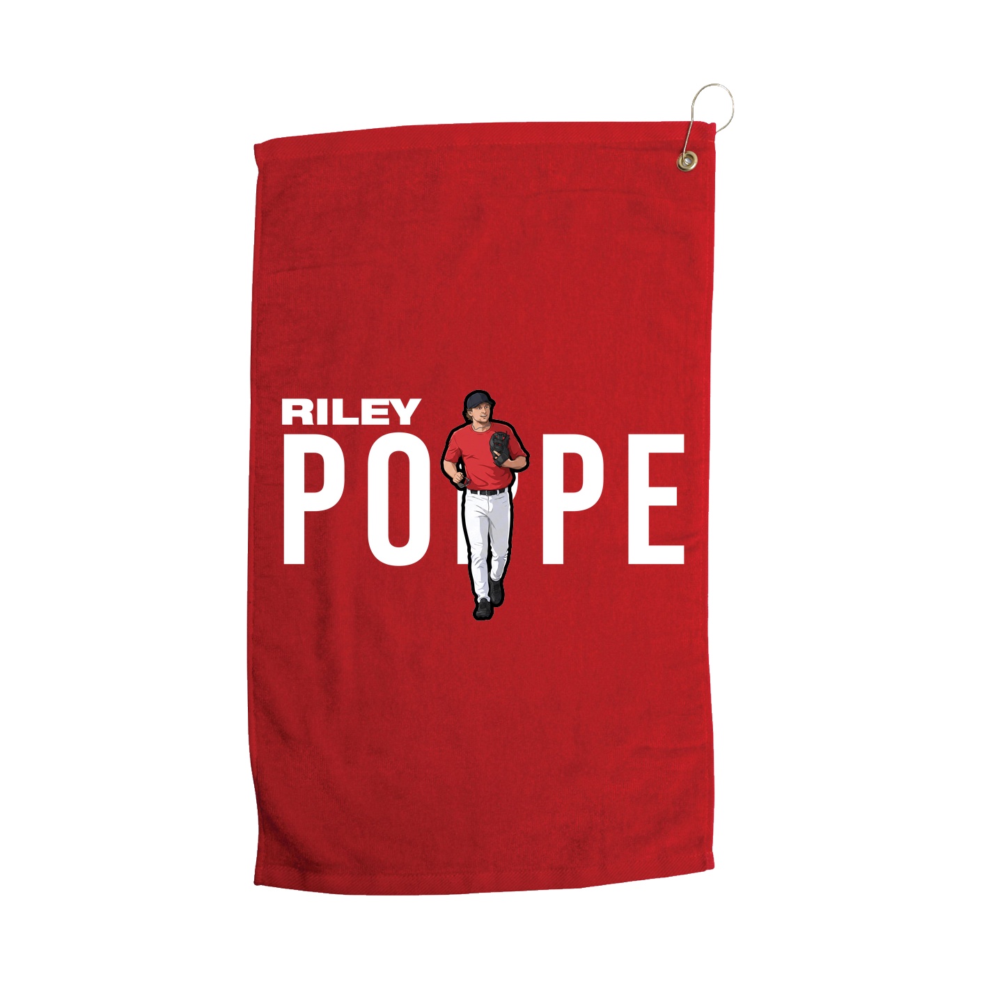 Golf Towel — Player Name in Red