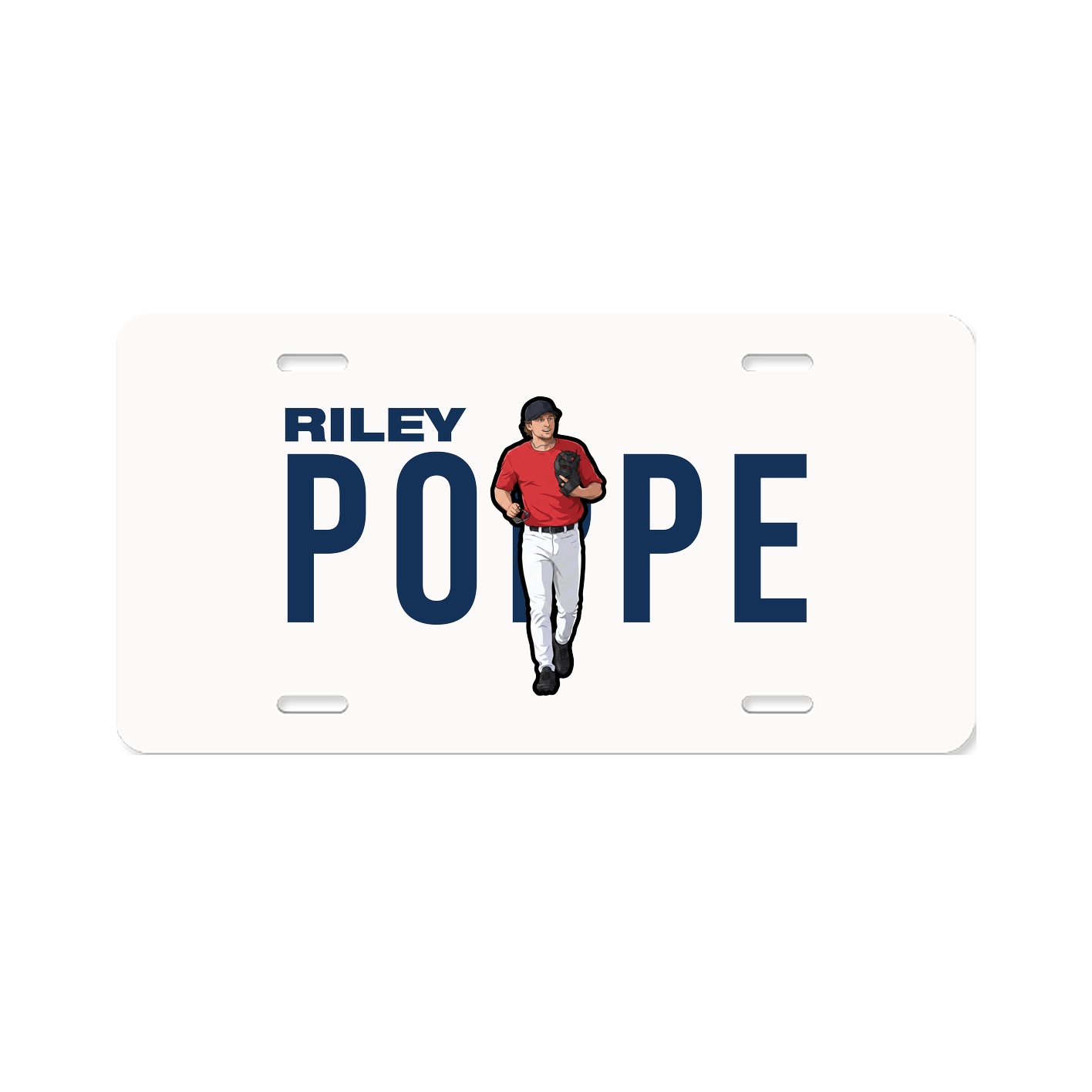License Plate — Player Name in Classic