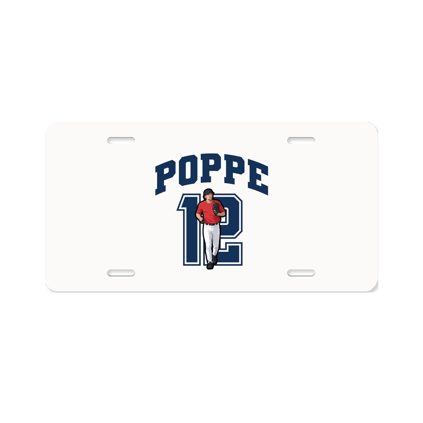 License Plate — Number in Classic