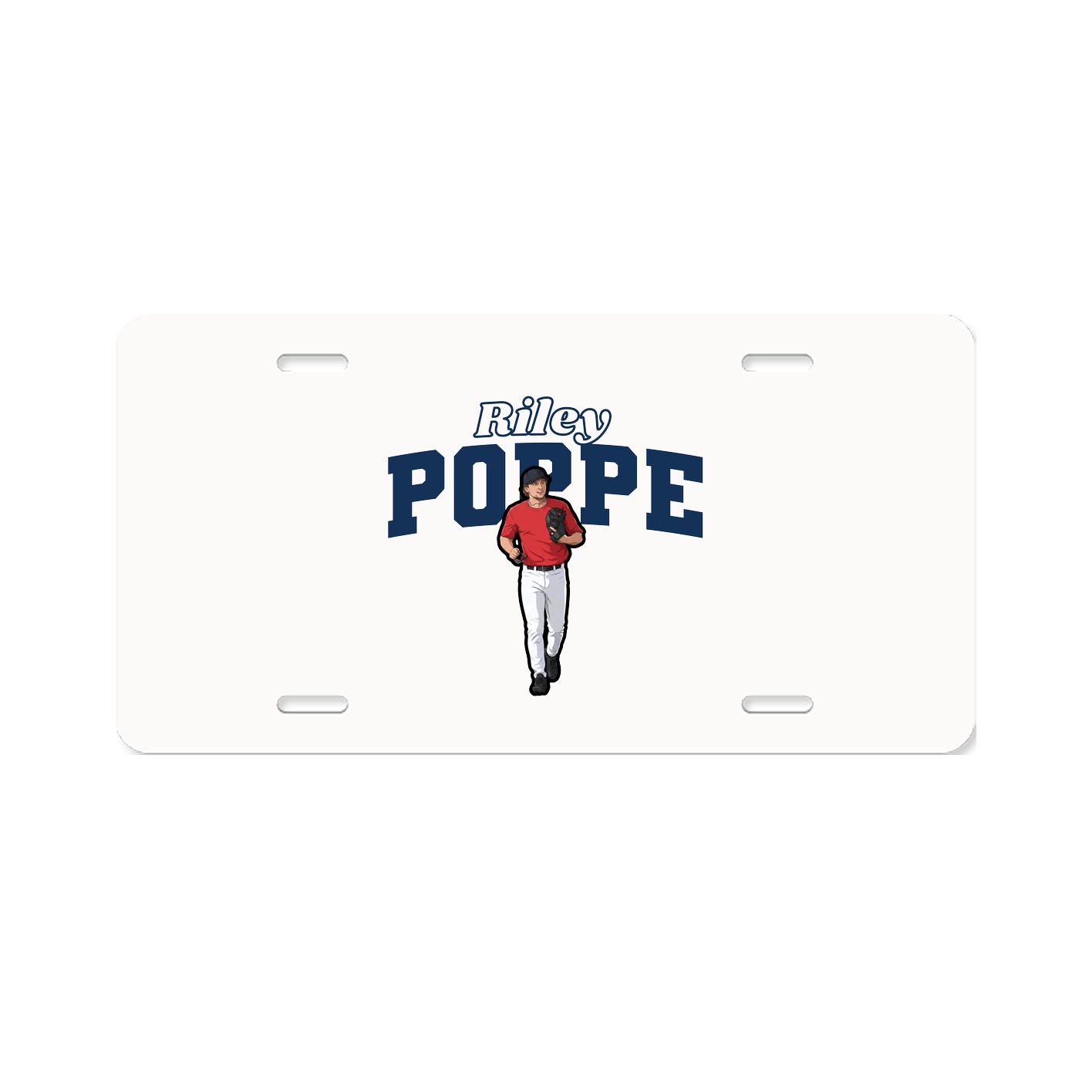 License Plate — Name Arch in Classic