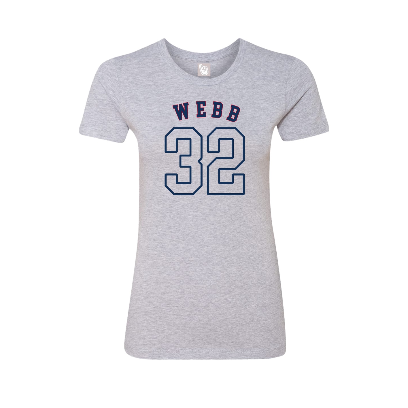 Fitted Women's Tee — Shirsey Arch in Grey