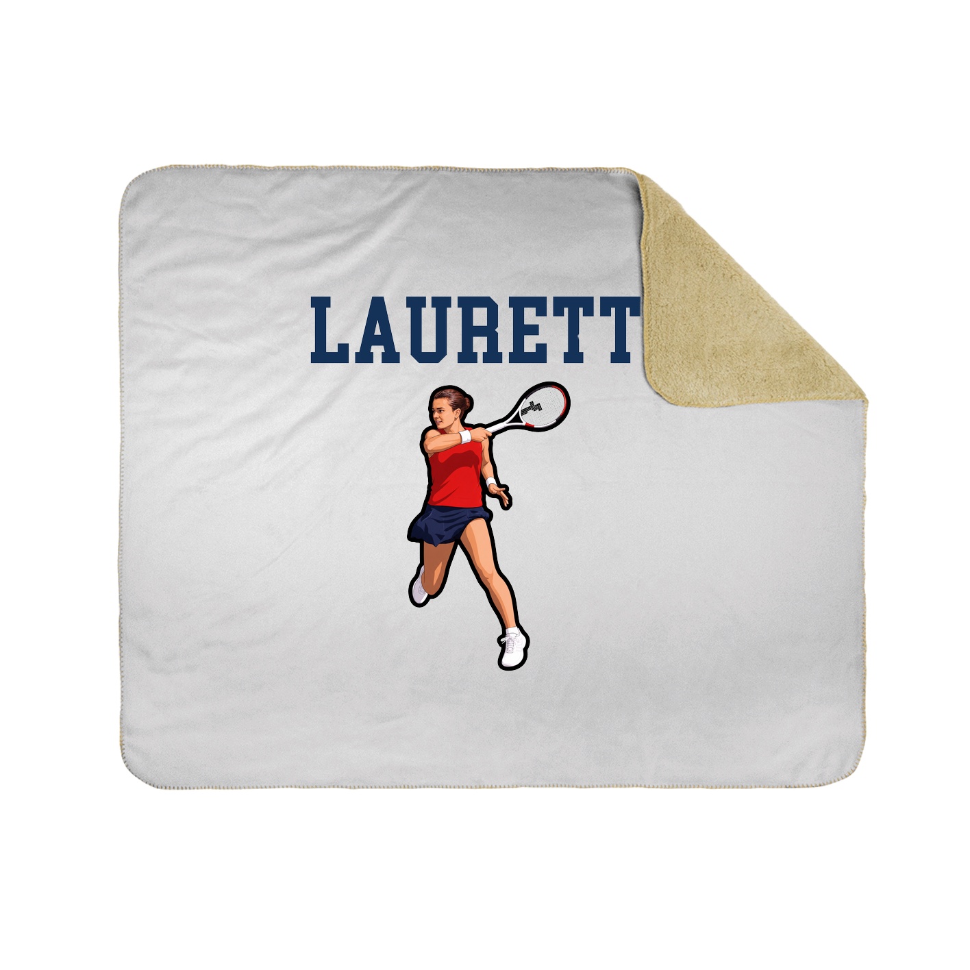 Throw Blanket — Shirsey in White