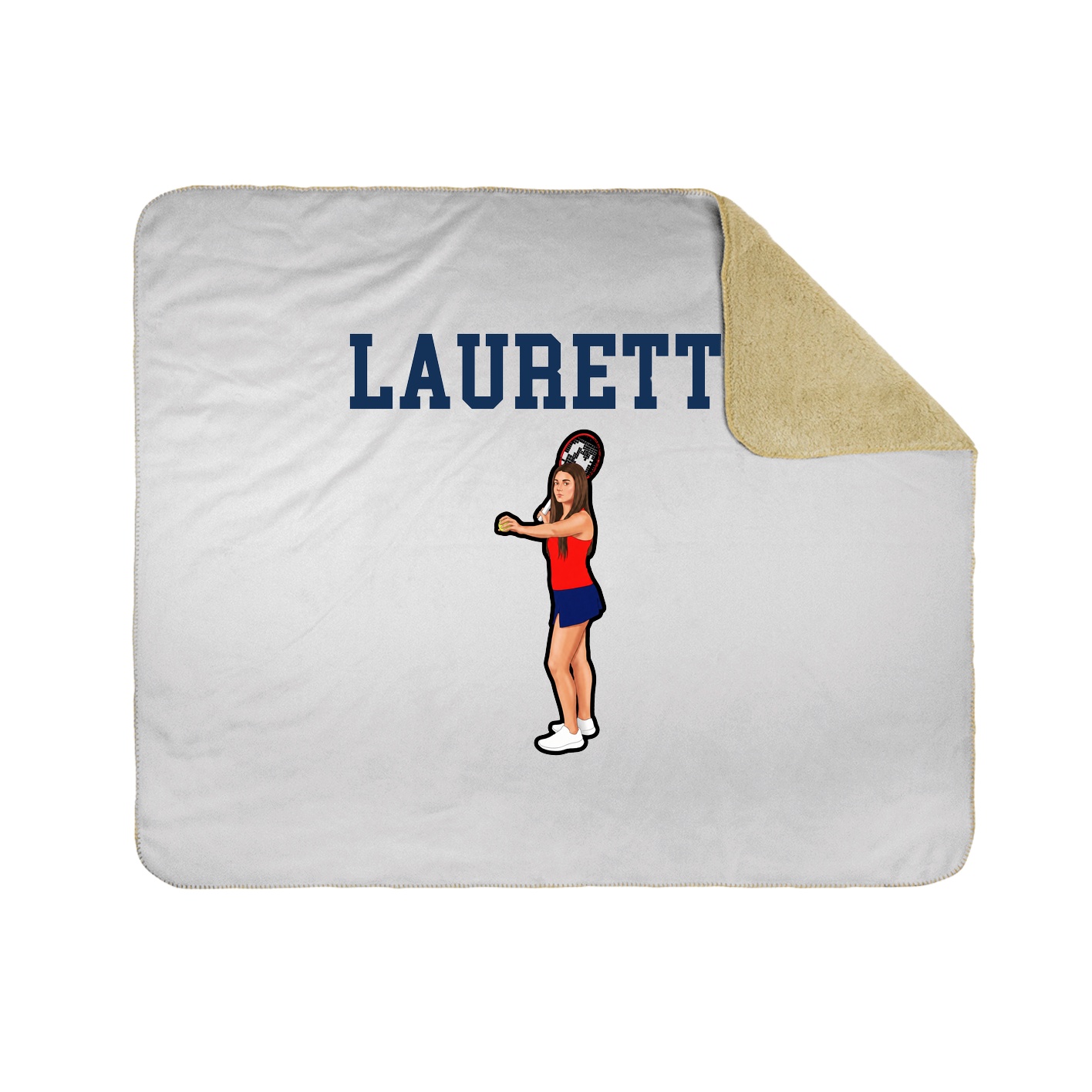 Throw Blanket — Shirsey in White