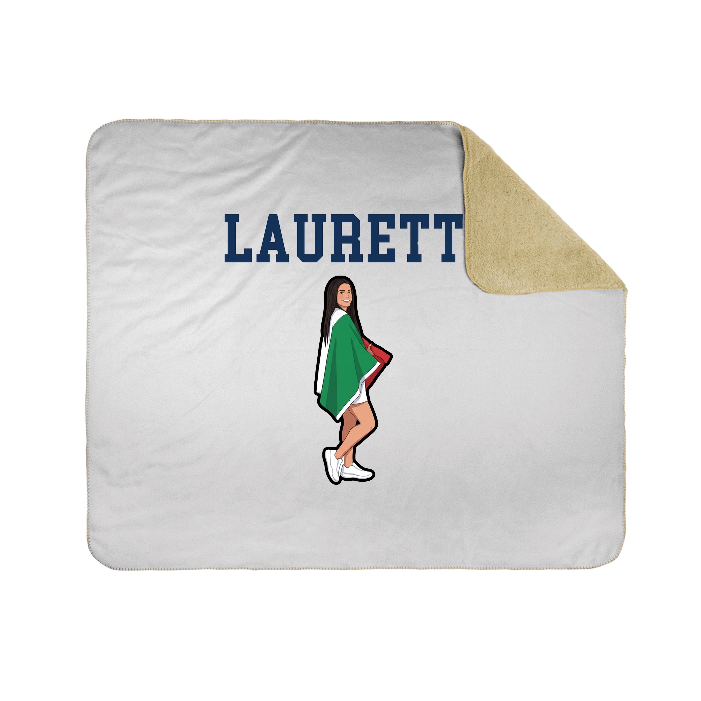 Throw Blanket — Shirsey in White
