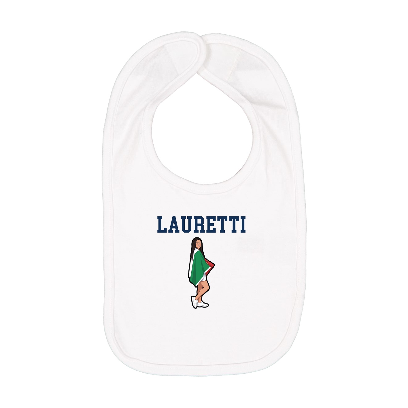 Infant Bib — Shirsey in White