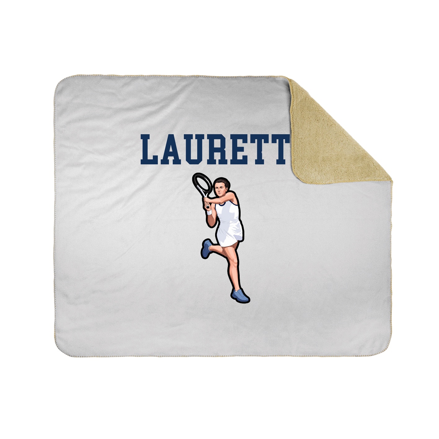 Throw Blanket — Shirsey in White