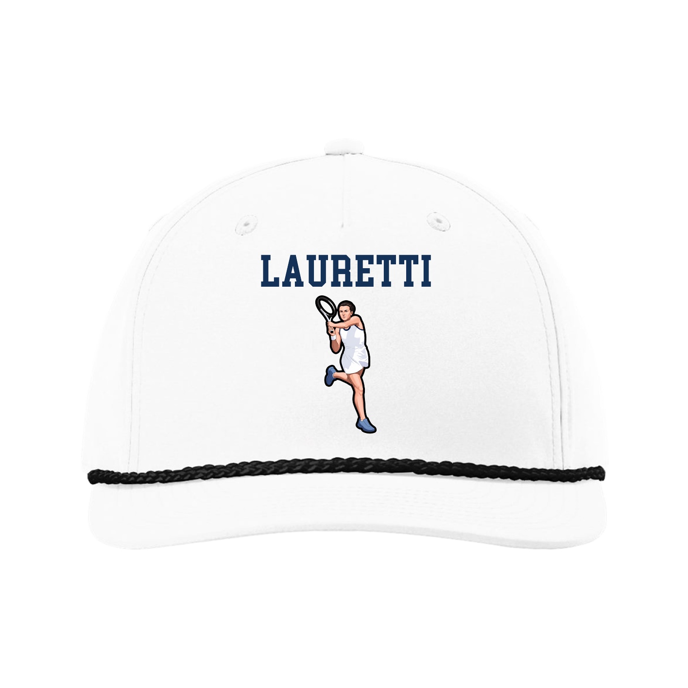 Five-Panel Classic Rope Cap — Shirsey in White