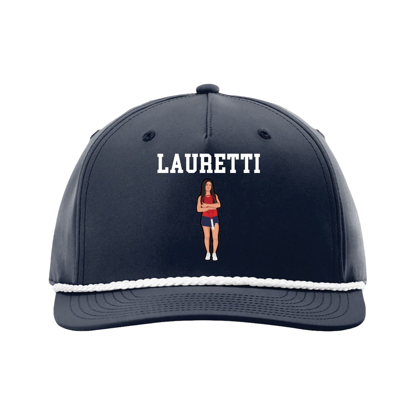 Five-Panel Classic Rope Cap — Shirsey in Navy