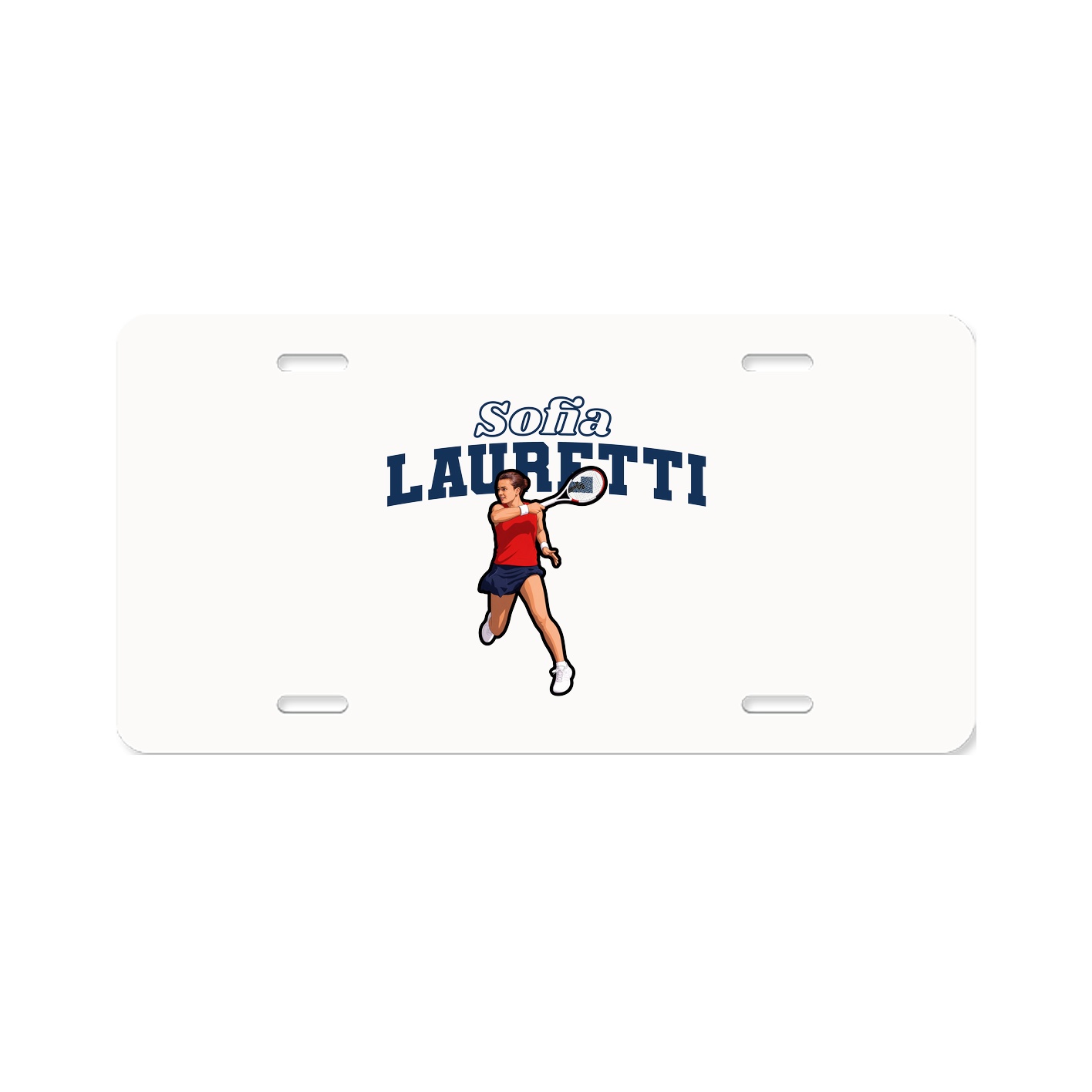 License Plate — Name Arch in Classic