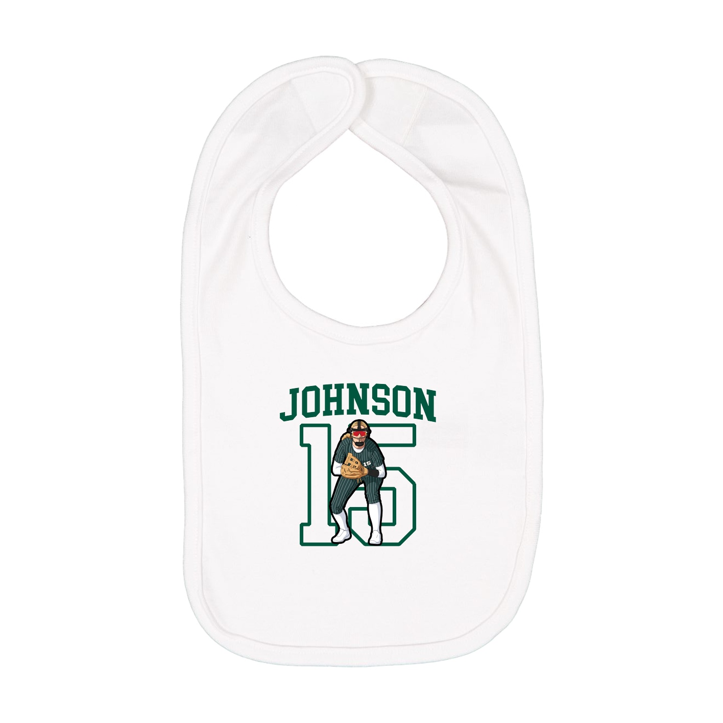 Infant Bib — Shirsey in White