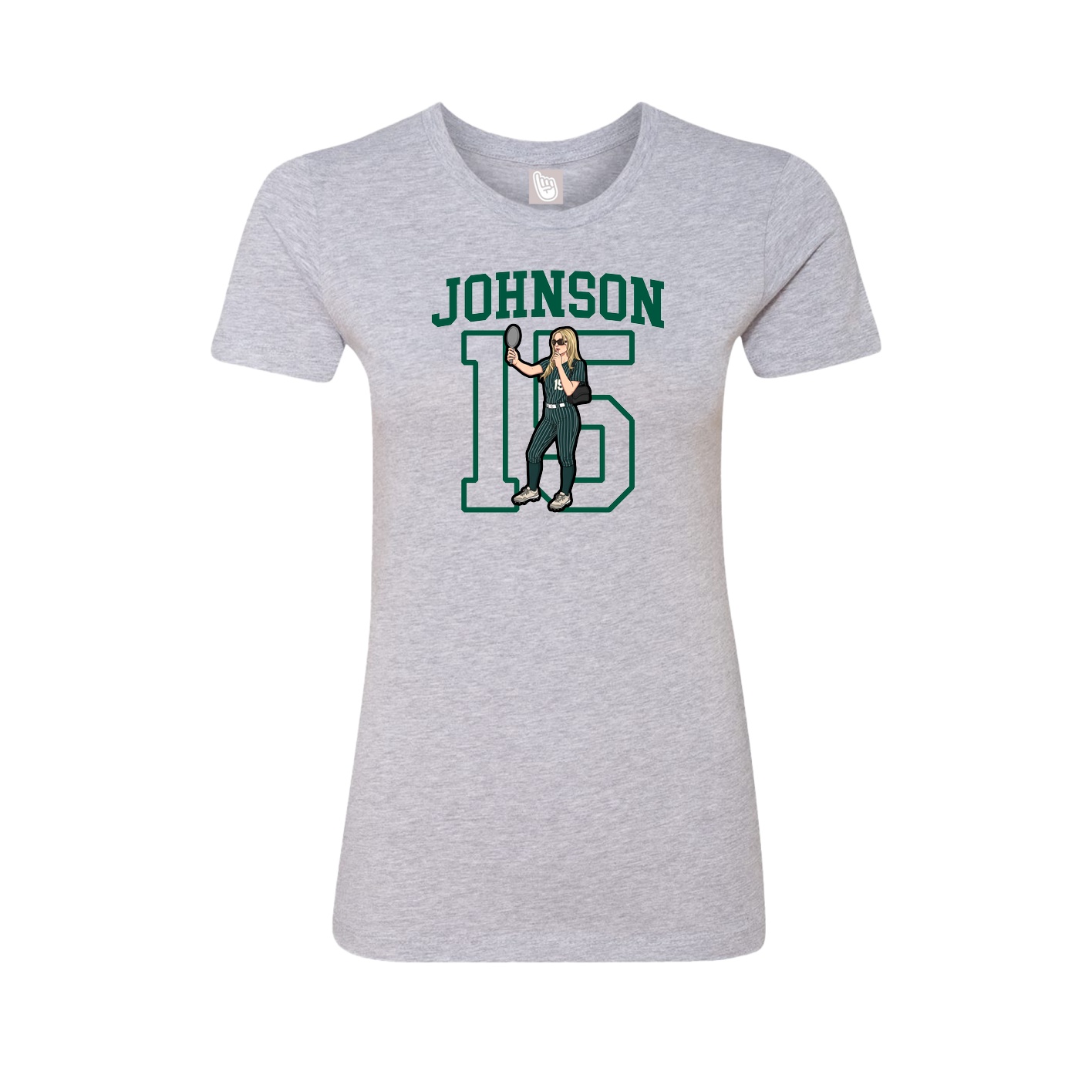 Fitted Women's Tee — Shirsey in Grey