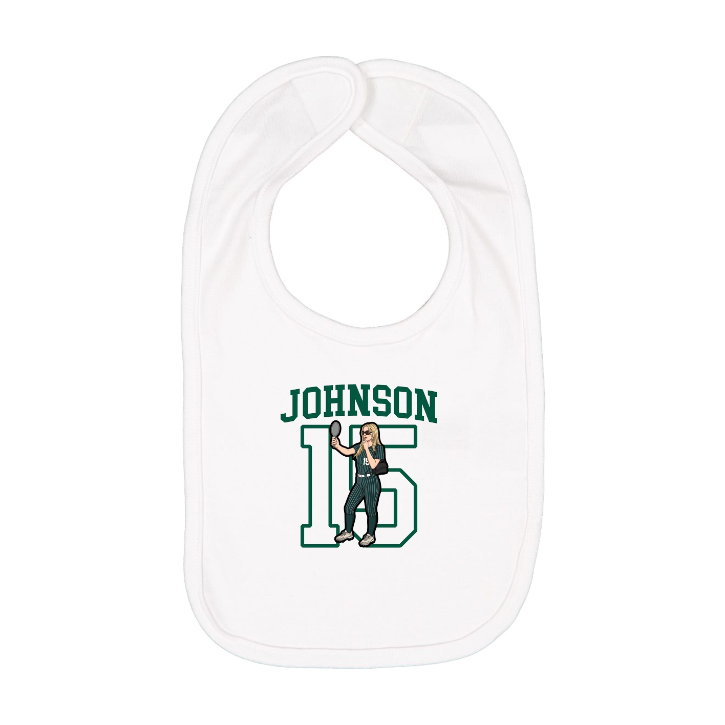 Infant Bib — Shirsey in White