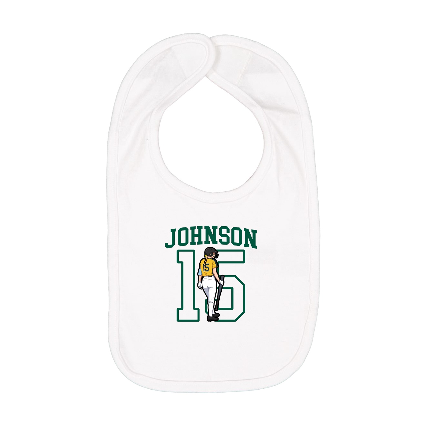 Infant Bib — Shirsey in White