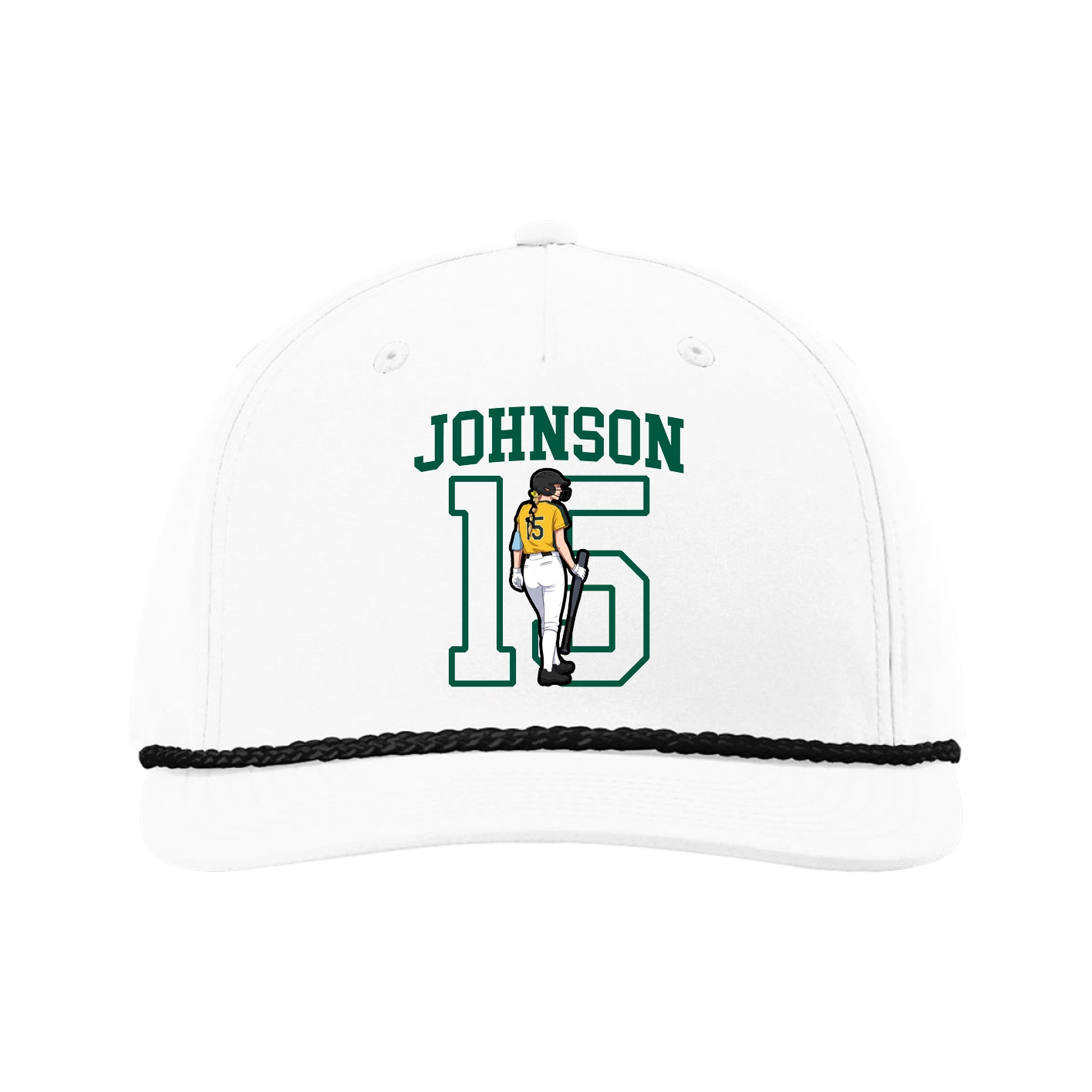 Five-Panel Classic Rope Cap — Shirsey in White