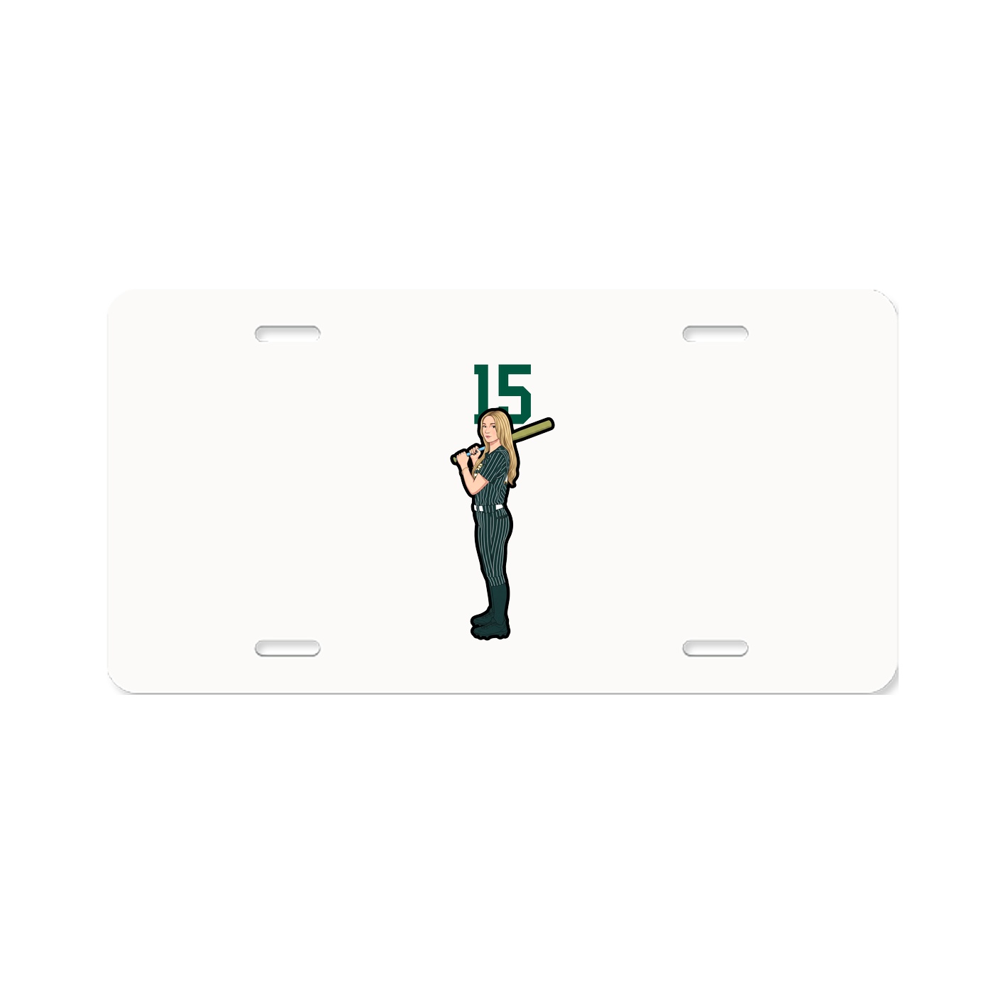 License Plate — Number Top in Classic