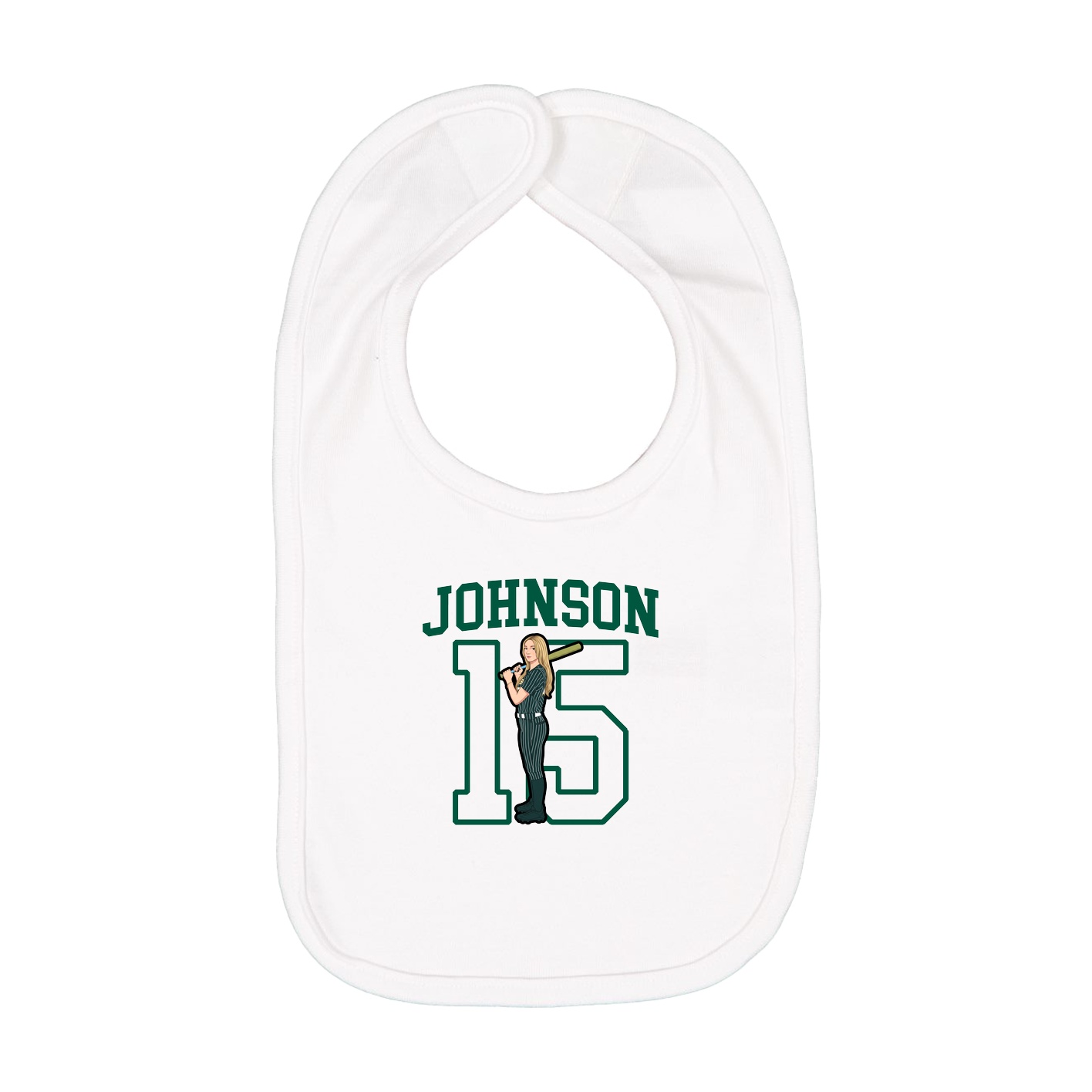 Infant Bib — Shirsey in White