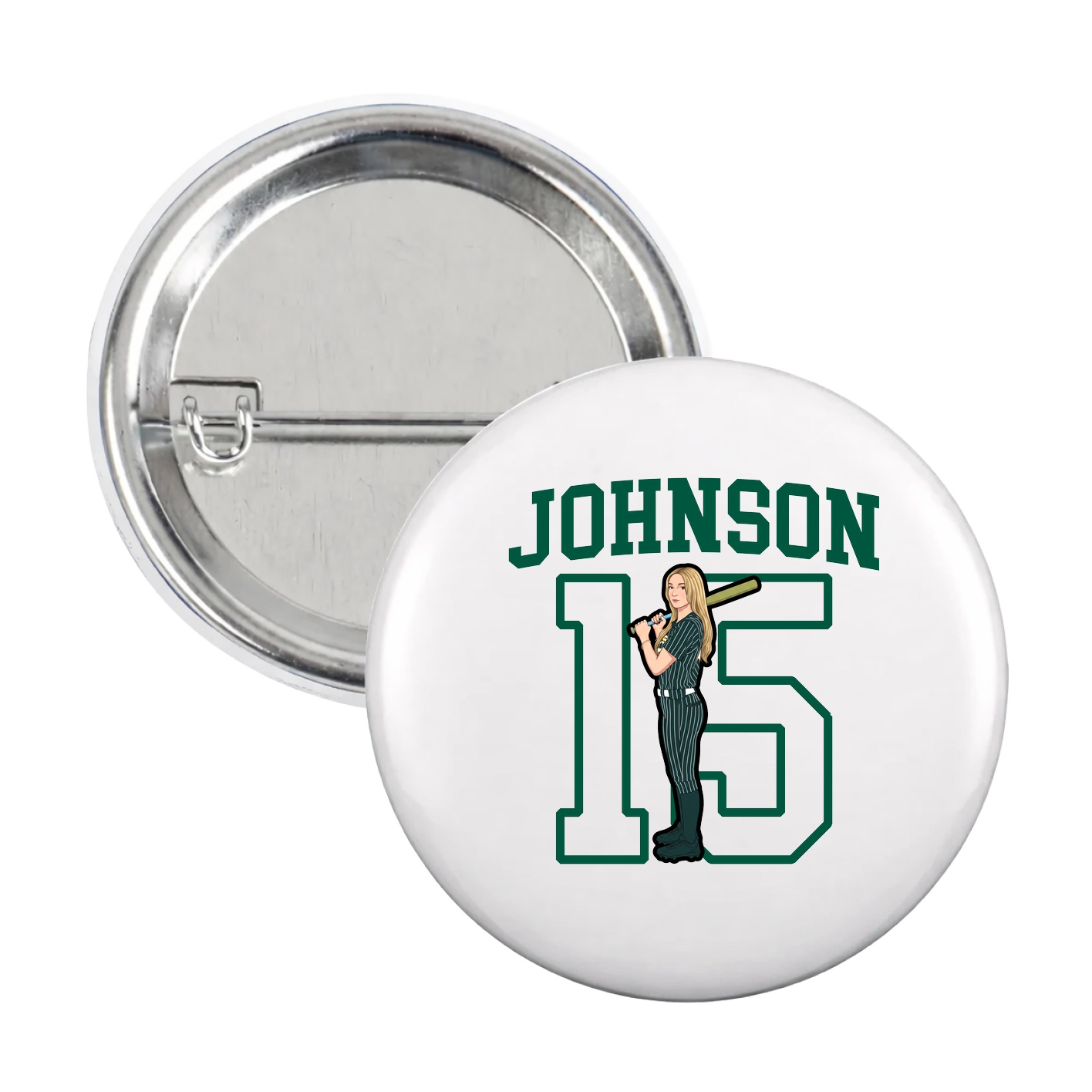 Game Day Button — Shirsey in White