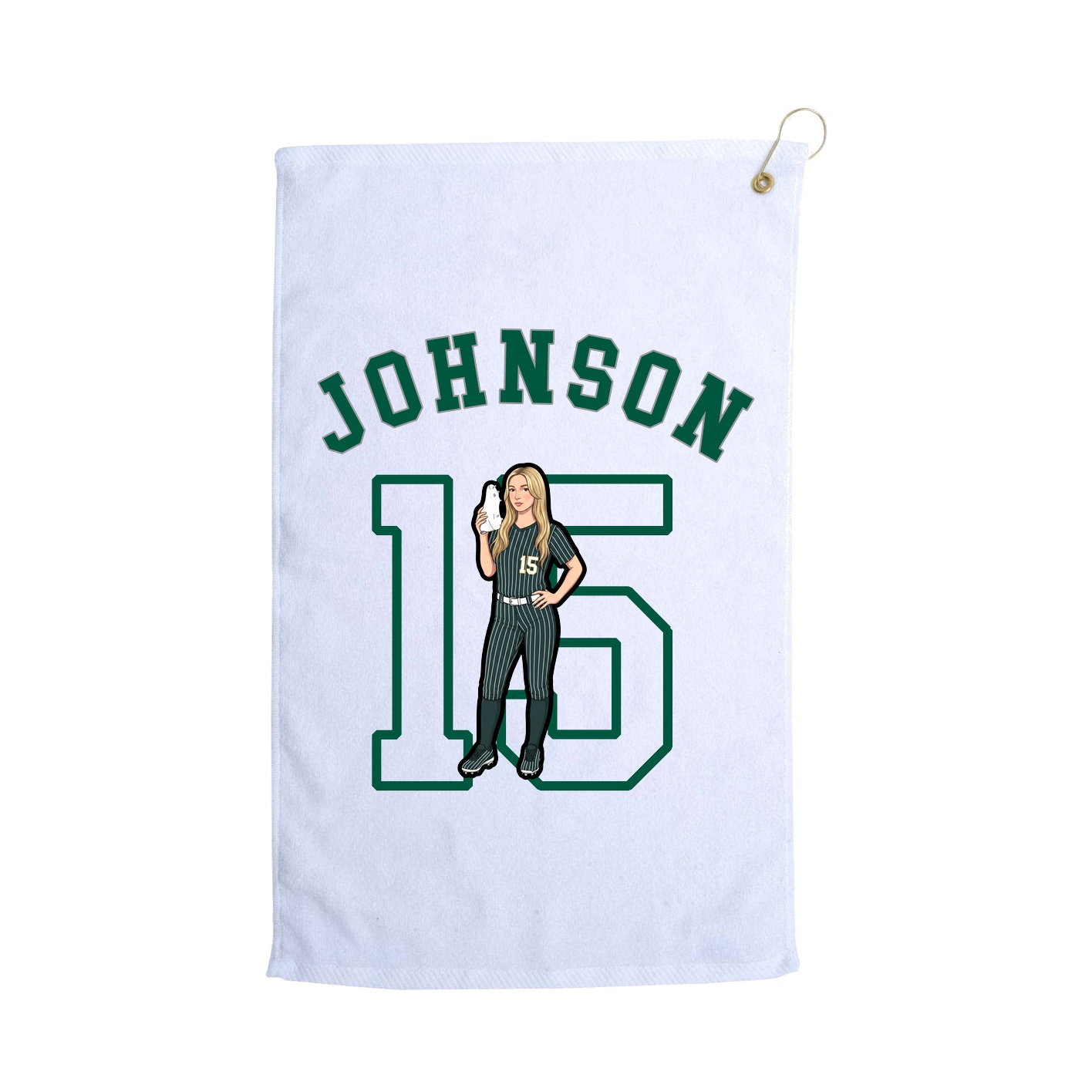 Golf Towel — Shirsey Arch in White