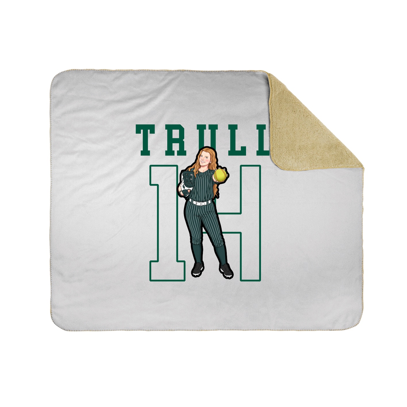 Throw Blanket — Shirsey in White
