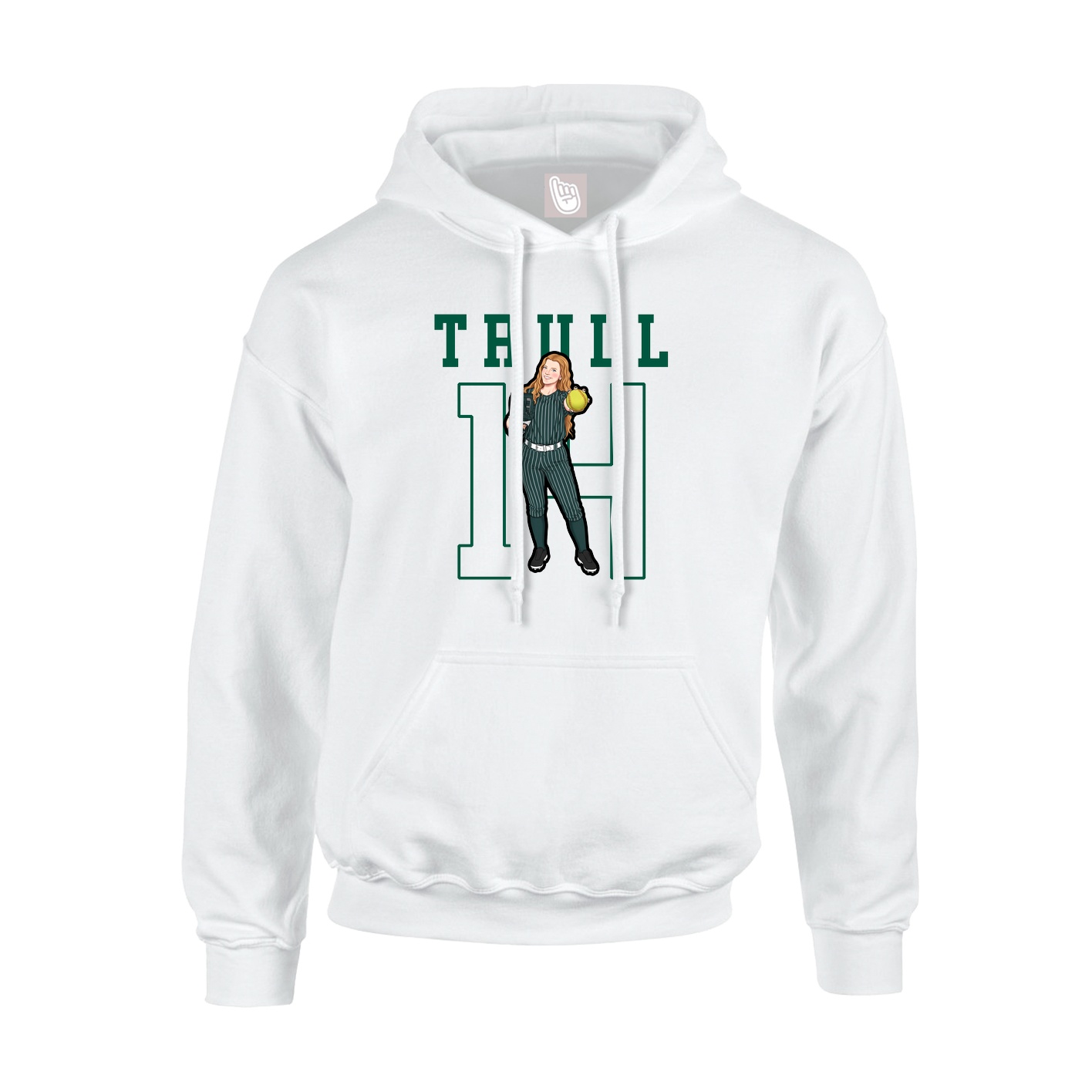 Hoodie — Shirsey in White