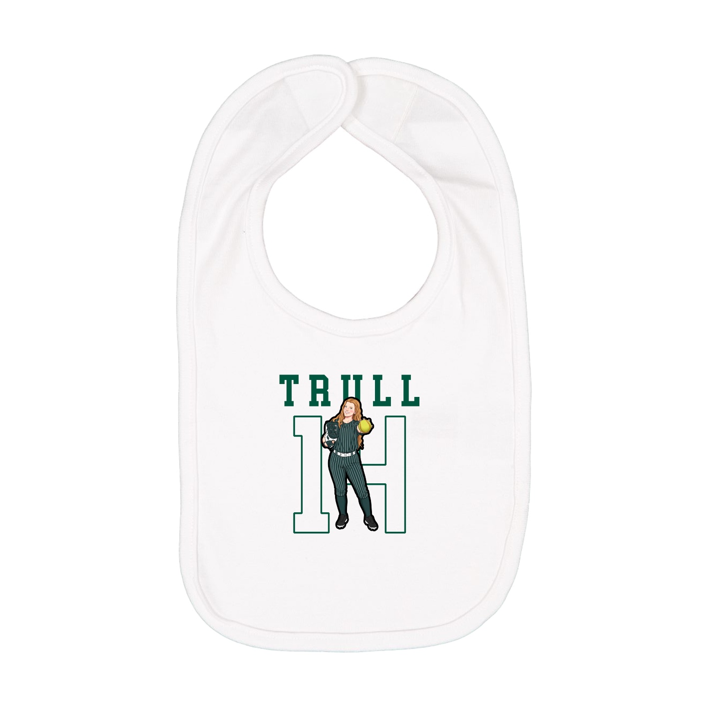 Infant Bib — Shirsey in White