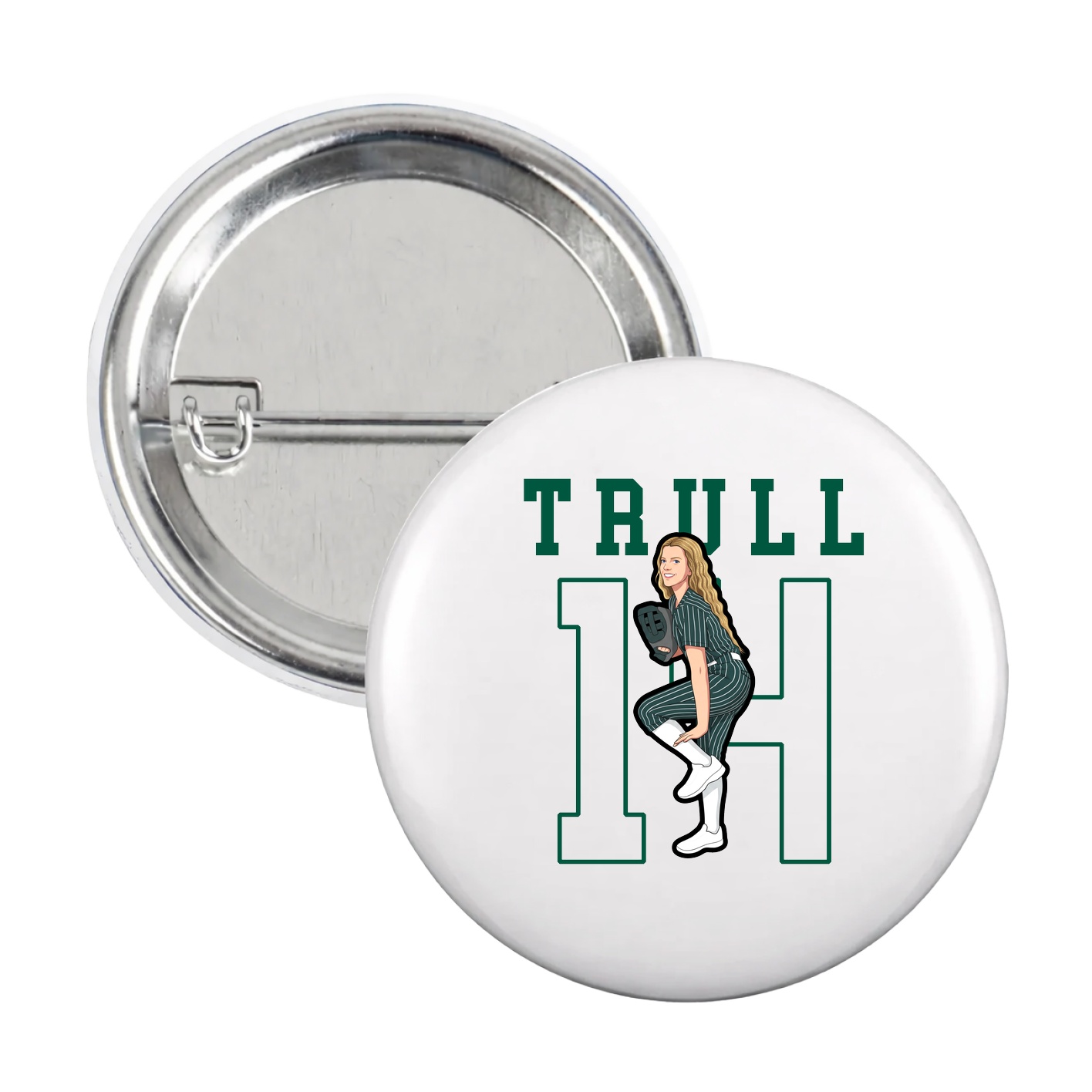 Game Day Button — Shirsey in White