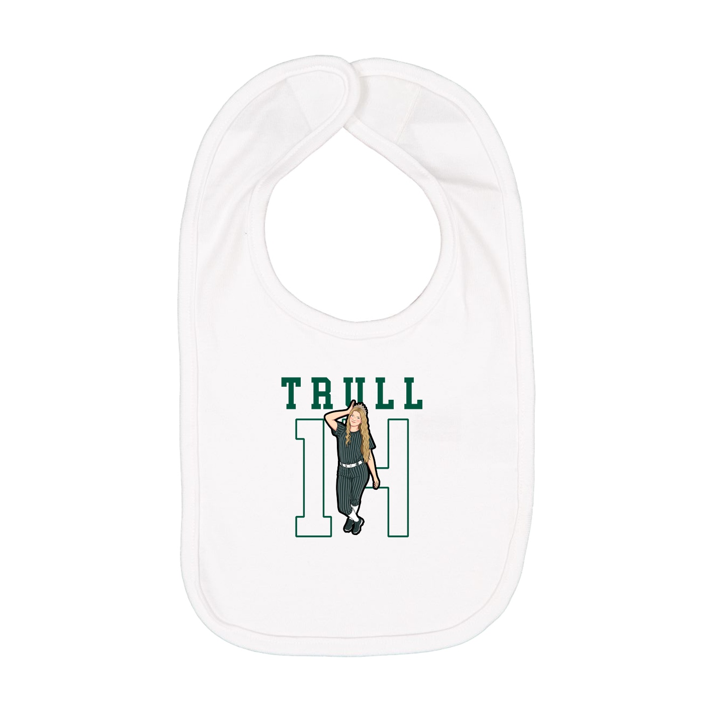 Infant Bib — Shirsey in White