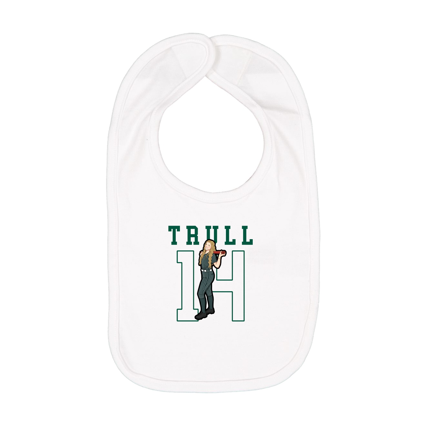 Infant Bib — Shirsey in White