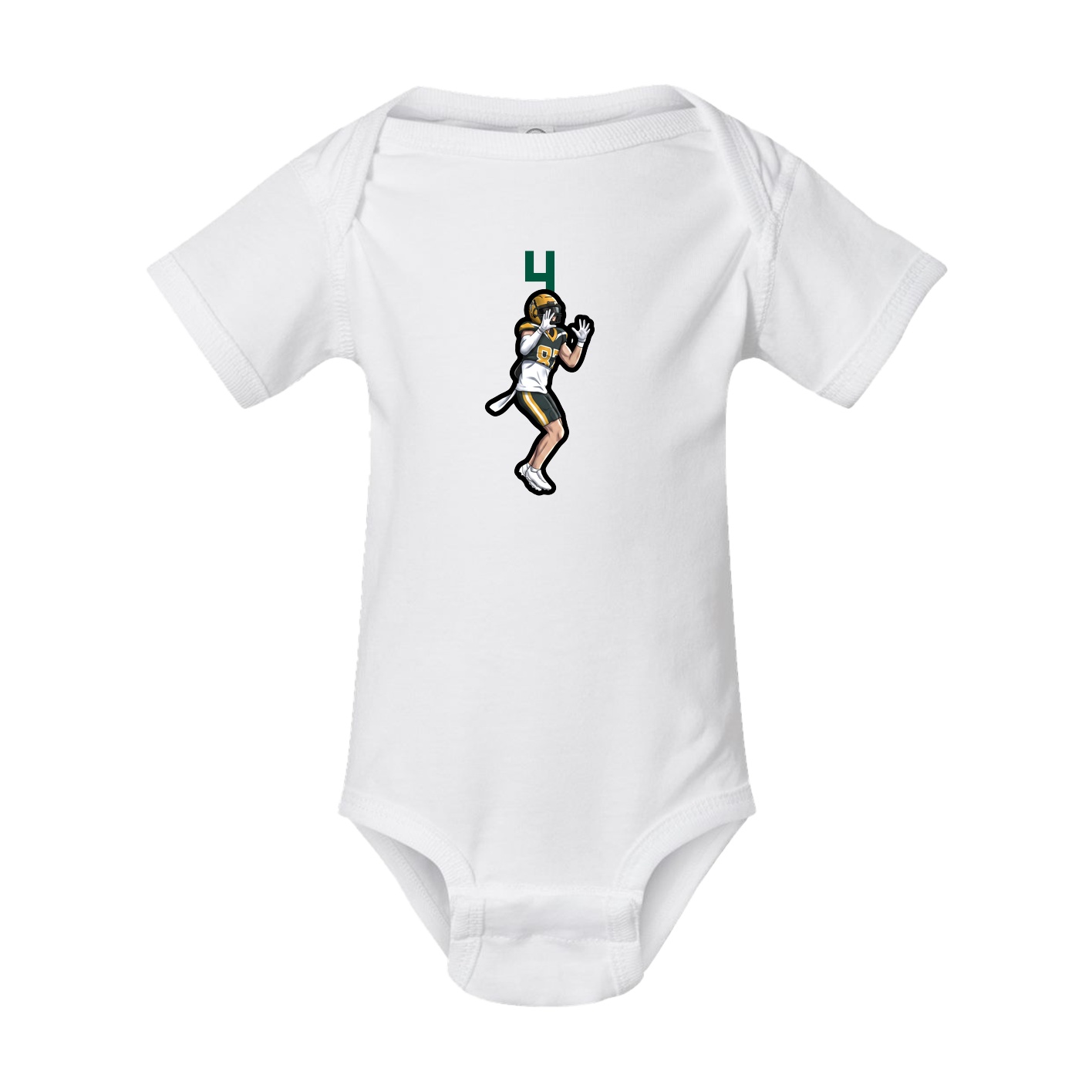 Baby Onesie — Number Top in White