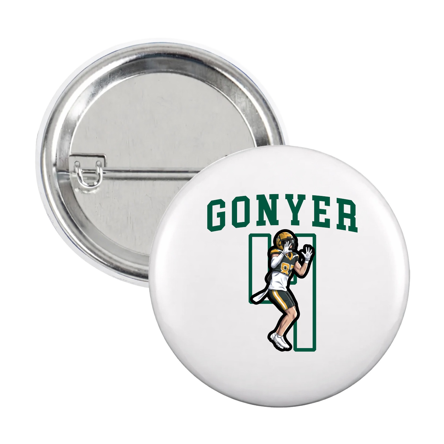 Game Day Button — Shirsey in White