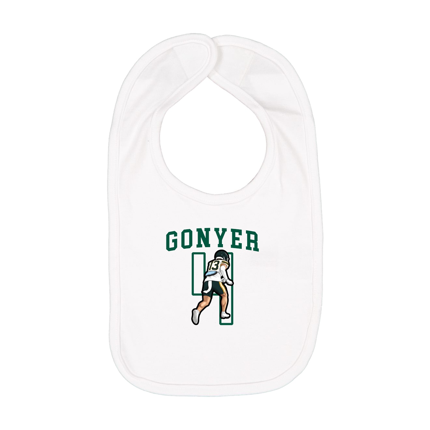 Infant Bib — Shirsey in White