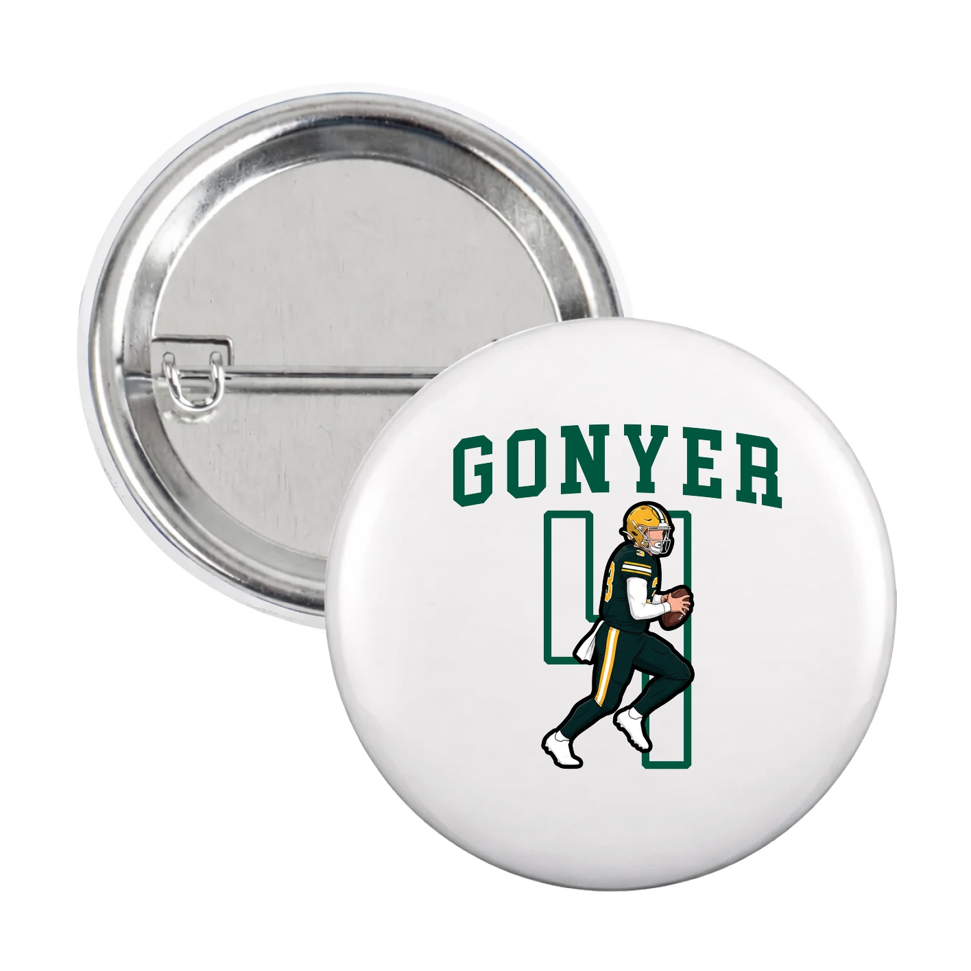 Game Day Button — Shirsey in White
