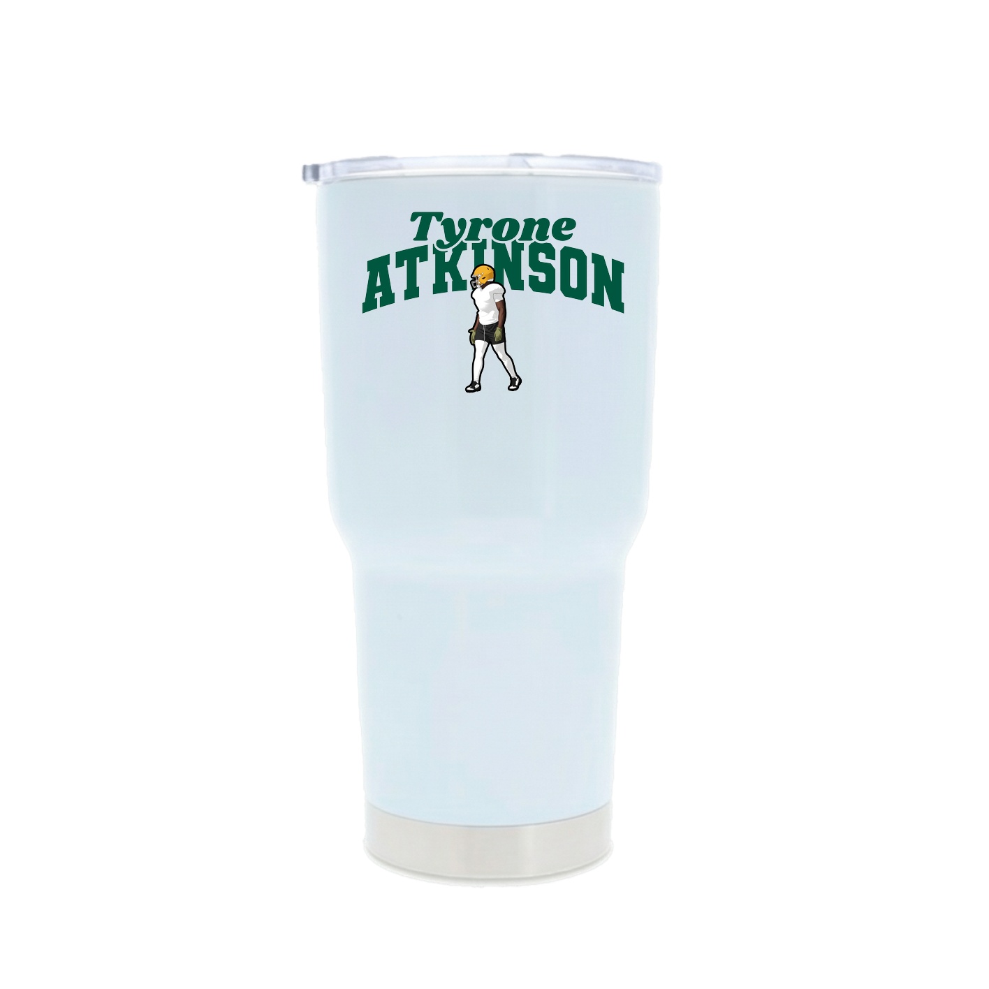 30oz Stainless Steel Tumbler — Signature Arch in White