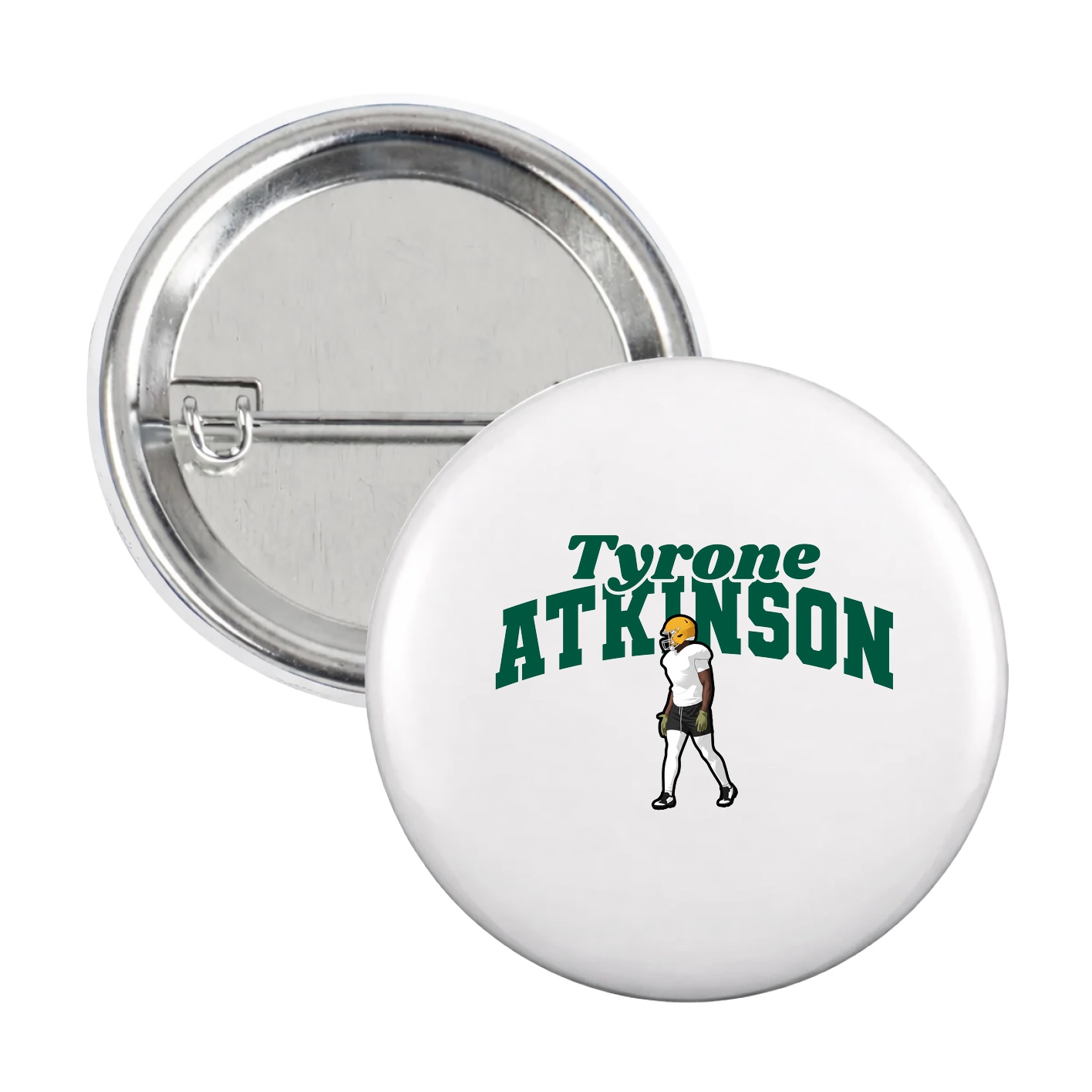 Game Day Button — Signature Arch in White