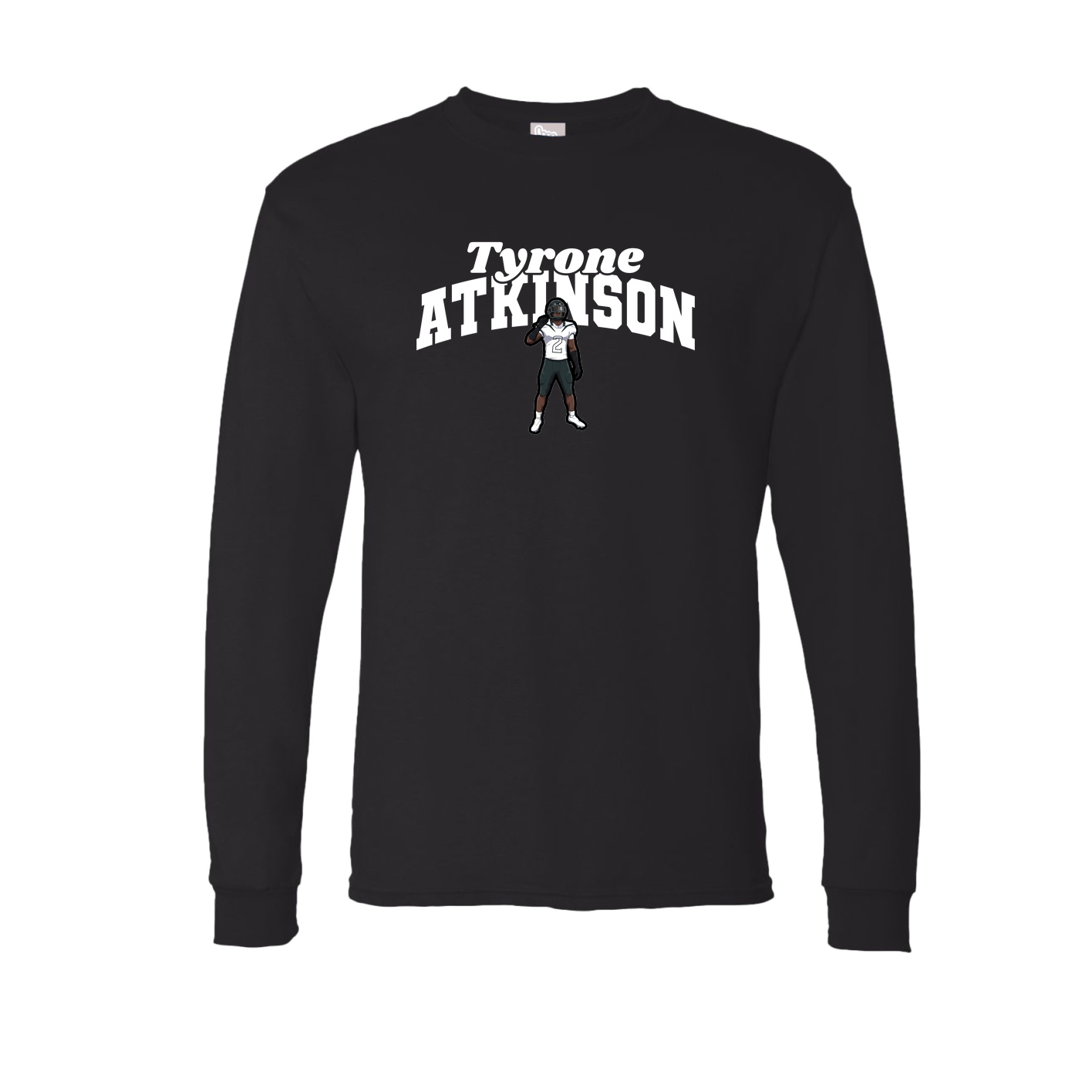 Long Sleeve Tee — Signature Arch in Black