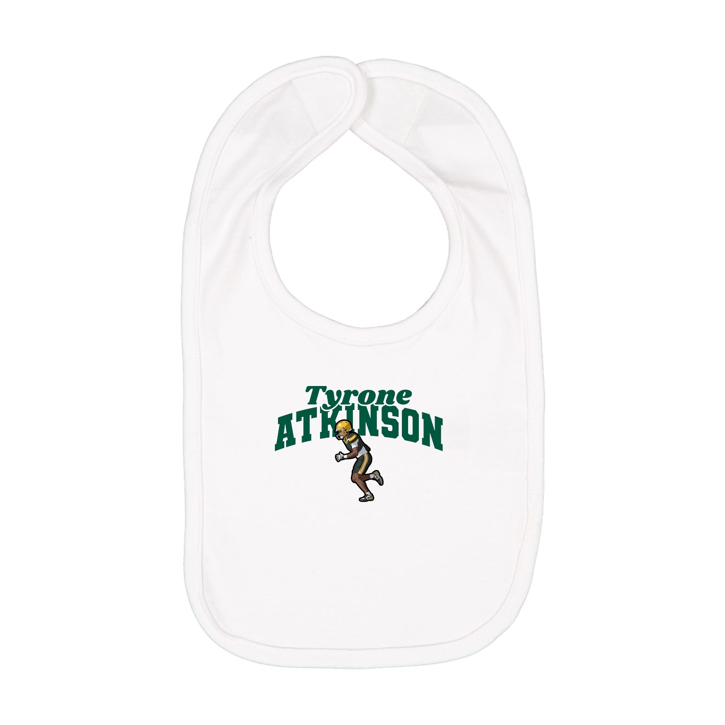 Infant Bib — Signature Arch in White