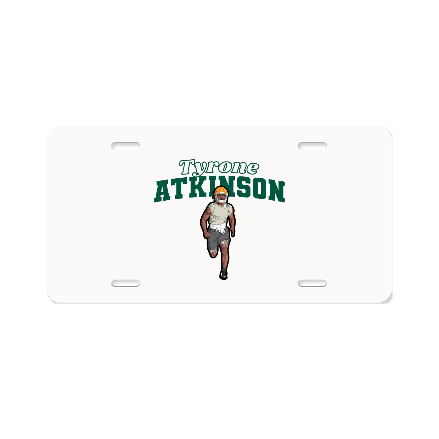 License Plate — Name Arch in Classic