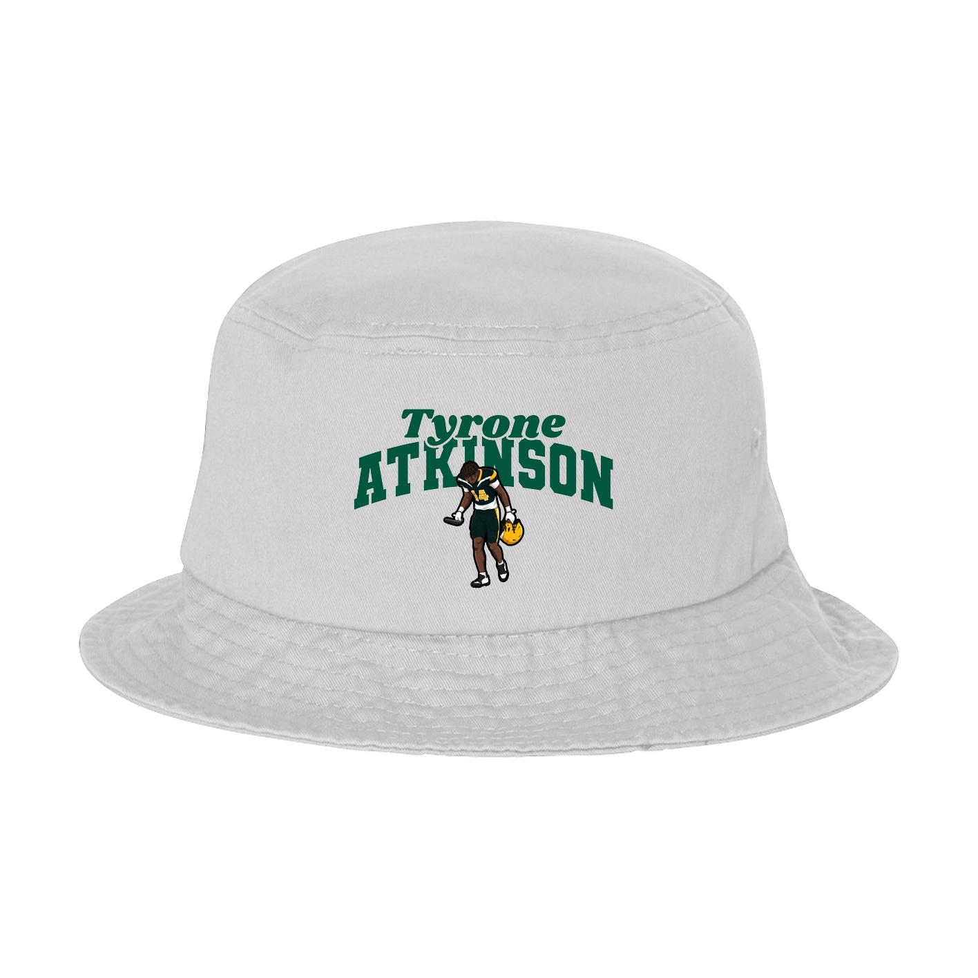 Bucket Cap — Signature Arch in White