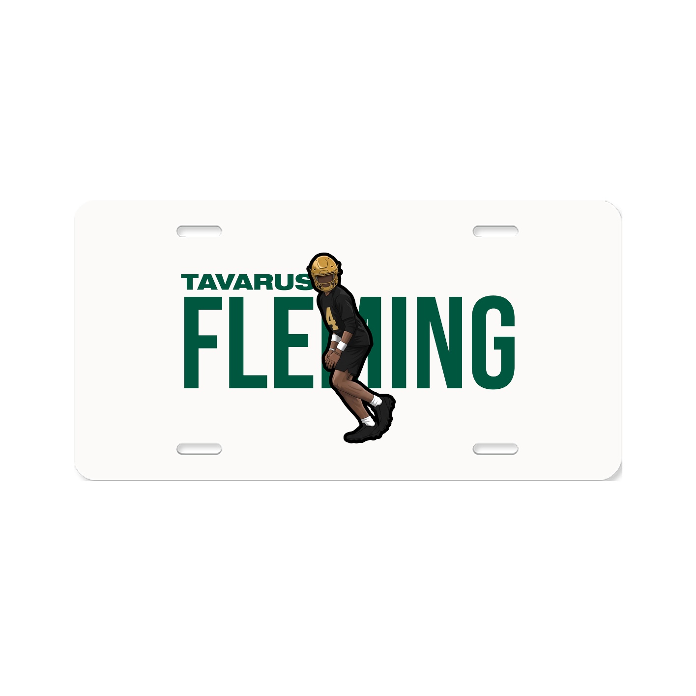 License Plate — Player Name in Classic